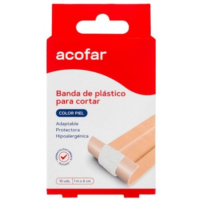 Comprar ACOFAR BANDA DE PLASTICO PARA CORTAR 10 X 6 CM 10 UNIDADES al mejor precio en NuestraFarma, tu farmacia online
