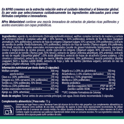 Comprar NPRO METANINTEST 90 CAPSULAS al mejor precio en NuestraFarma, tu farmacia online