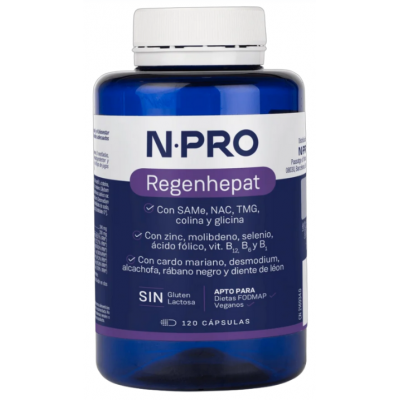 Comprar NPRO REGENHEPAT 120 CAPSULAS al mejor precio en NuestraFarma, tu farmacia online