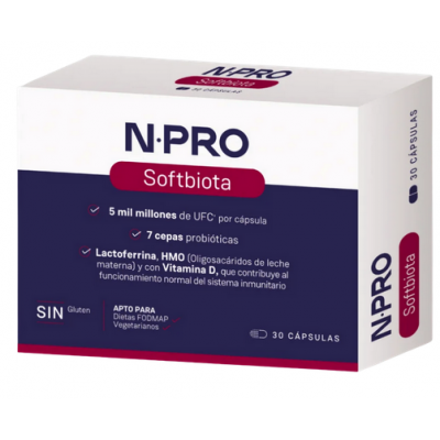 Comprar NPRO SOFTBIOTA 30 CAPSULAS al mejor precio en NuestraFarma, tu farmacia online