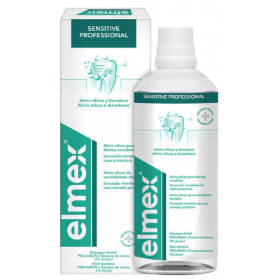 Comprar ELMEX ENJUAGUE BUCAL SENSITIVE PROFESIONAL 400 ML al mejor precio en NuestraFarma, tu farmacia online