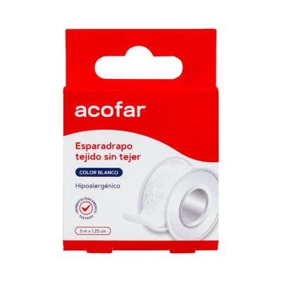 Comprar ACOFAR ESPARADRAPO TEJIDO SIN TEJER BLANCO 5 M X 1.5 CM al mejor precio en NuestraFarma, tu farmacia online