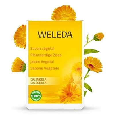 Comprar WELEDA JABON VEGETAL CALENDULA 100 G al mejor precio en NuestraFarma, tu farmacia online