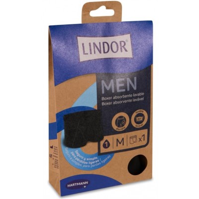 Comprar LINDOR MEN BÓXER ABSORBENTE LAVABLE TALLA M (38-40) al mejor precio en NuestraFarma, tu farmacia online