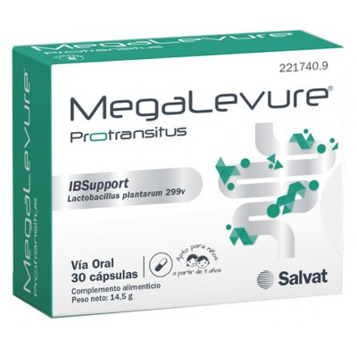 Comprar MEGALEVURE PROTRANSITUS 30 CAPSULAS al mejor precio en NuestraFarma, tu farmacia online
