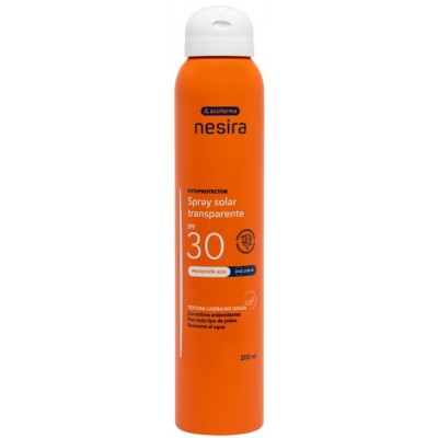 Comprar ACOFARMA NESIRA SPRAY SOLAR TRANSPARENTE SPF30 200 ML al mejor precio en NuestraFarma, tu farmacia online