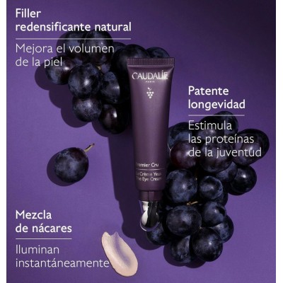 Comprar CAUDALIE PREMIER CRU CONTORNO DE OJOS CON PATENTE LONGEVIDAD + FILLER REDENSIFICANTE NATURAL 15 ML al mejor precio en NuestraFarma, tu farmacia online