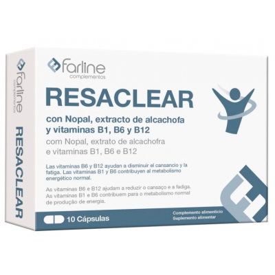Comprar FARLINE RESACLEAR 10 CAPSULAS al mejor precio en NuestraFarma, tu farmacia online
