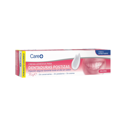 Comprar CARE+ CREMA ADHESIVA PARA DENTADURAS POSTIZAS 75 G al mejor precio en NuestraFarma, tu farmacia online