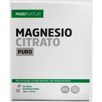 Comprar MABONATUR MAGNESIO CITRATO PURO 20 SOBRES BUCODISPERSABLES 5,3 G SABOR A CITRICOS al mejor precio en NuestraFarma, tu farmacia online
