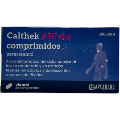 Comprar CALTHEK 650 MG 20 COMPRIMIDOS al mejor precio en NuestraFarma, tu farmacia online