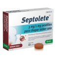 SEPTOLETE 3 MG/1 MG 16 PASTILLAS PARA CHUPAR (SABOR COLA)