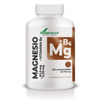 Comprar SORIA NATURAL MAGNESIO + VITAMINA B6 120 COMPRIMIDOS al mejor precio en NuestraFarma, tu farmacia online