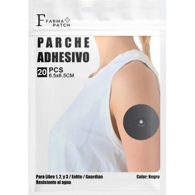 Comprar FARMA PATCH PARCHE ADHESIVO PARA SENSOR GLUCOSA 10 UNIDADES COLOR NEGRO al mejor precio en NuestraFarma, tu farmacia online