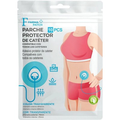 Comprar FARMA PATCH PARCHE ADHESIVO PROTECTOR DE CATETER 10 UNIDADES COLOR TRANSPARENTE al mejor precio en NuestraFarma, tu farmacia online