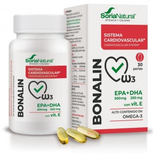 SORIA NATURAL BONALIN EPA 500 MG + DHA 250 MG + VITAMINA E 30 PERLAS