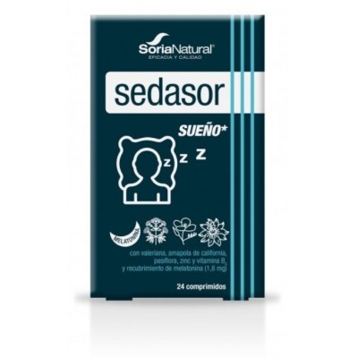 Comprar SORIA NATURAL SEDASOR SUEÑO 24 COMPRIMIDOS al mejor precio en NuestraFarma, tu farmacia online