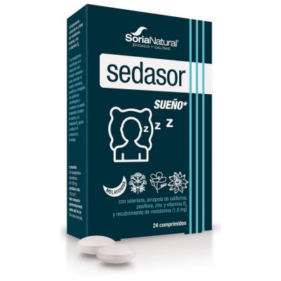 Comprar SORIA NATURAL SEDASOR SUEÑO 24 COMPRIMIDOS al mejor precio en NuestraFarma, tu farmacia online