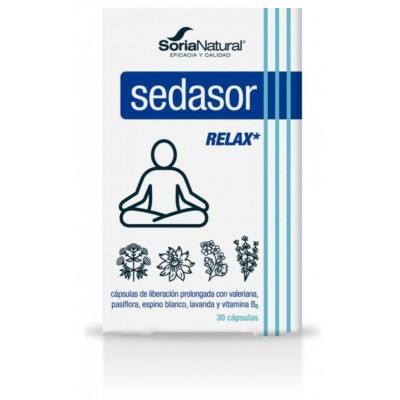 Comprar SORIA NATURAL SEDASOR RELAX 30 CAPSULAS al mejor precio en NuestraFarma, tu farmacia online
