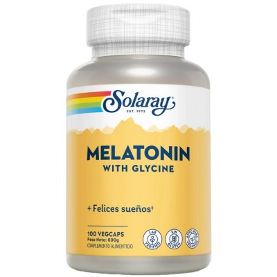 Comprar SOLARAY MELATONINA CON GLICINA 100 CAPSULAS al mejor precio en NuestraFarma, tu farmacia online