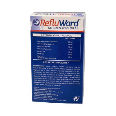 Comprar REFLUWARD 20 SOBRES 10 ML SABOR MENTA al mejor precio en NuestraFarma, tu farmacia online