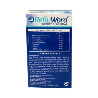 Comprar REFLUWARD SABOR ANIS 20 SOBRES 10 ML al mejor precio en NuestraFarma, tu farmacia online