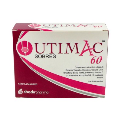 Comprar UTIMAC 60 14 SOBRES 5,7 G SABOR ARANDANO al mejor precio en NuestraFarma, tu farmacia online