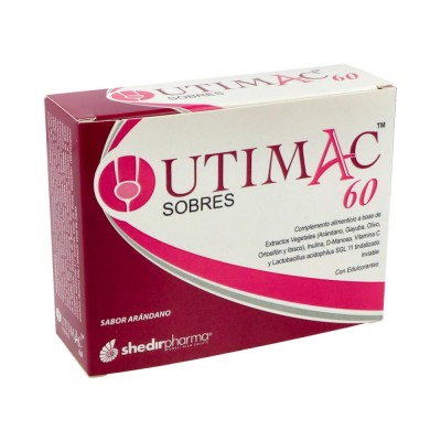 Comprar UTIMAC 60 14 SOBRES 5,7 G SABOR ARANDANO al mejor precio en NuestraFarma, tu farmacia online