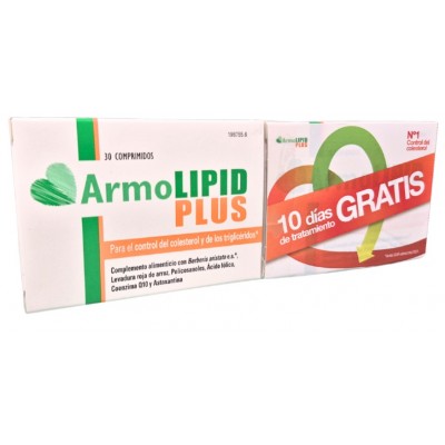 Comprar ARMOLIPID PLUS PACK 2 ENVASES 30 COMPRIMIDOS al mejor precio en NuestraFarma, tu farmacia online
