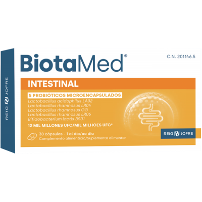 Comprar BIOTAMED INTESTINAL 30 CAPSULAS al mejor precio en NuestraFarma, tu farmacia online