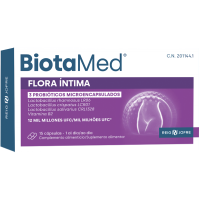 Comprar BIOTAMED FLORA INTIMA 15 CAPSULAS al mejor precio en NuestraFarma, tu farmacia online