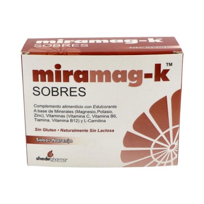 Comprar MIRAMAG - K 20 SOBRES 4,6 G SABOR NARANJA al mejor precio en NuestraFarma, tu farmacia online