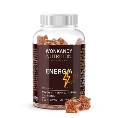 Comprar WONKANDY NUTRITION ENERGIA MIX DE VITAMINAS TAURINA Y CAFEINA 60 GOMINOLAS al mejor precio en NuestraFarma, tu farmacia online