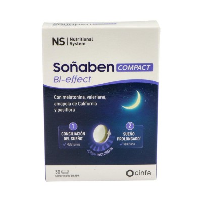 Comprar NS SOÑABEN BI-EFFECT COMPACT 30 COMPRIMIDOS al mejor precio en NuestraFarma, tu farmacia online