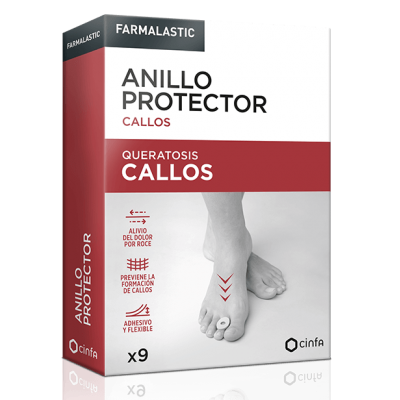 Comprar FARMALASTIC ANILLO PROTECTOR CALLOS 9 UNIDADES TALLA UNICA al mejor precio en NuestraFarma, tu farmacia online