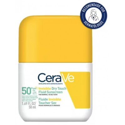 Comprar CERAVE PROTECTOR SOLAR FLUIDO INVISIBLE OIL CONTROL PIEL NORMAL-GRASA SPF 50+ 50 ML al mejor precio en NuestraFarma, tu farmacia online