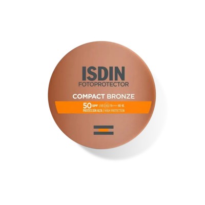 Comprar ISDIN FOTOPROTECTOR COMPACT BRONCE SPF 50+ 10 G al mejor precio en NuestraFarma, tu farmacia online
