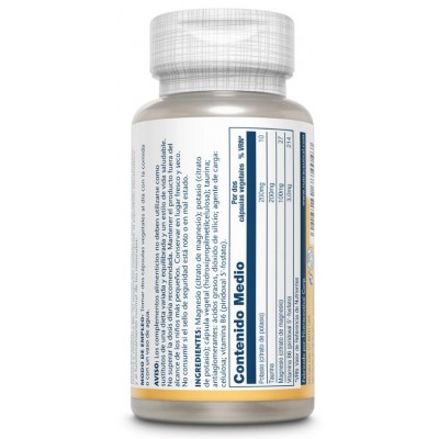 Comprar SOLARAY MAGNESIO Y POTASIO 60 CAPSULAS VEGETALES al mejor precio en NuestraFarma, tu farmacia online