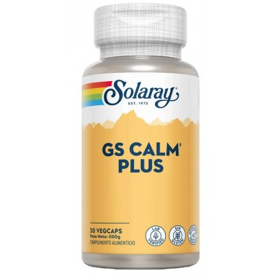 Comprar SOLARAY G.S. CALM PLUS 30 CAPSULAS VEGETALES al mejor precio en NuestraFarma, tu farmacia online