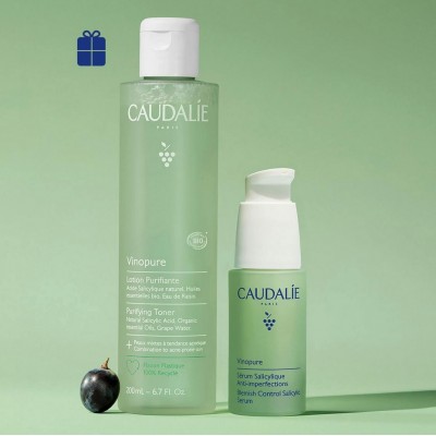 Comprar CAUDALIE VINOPURE DUO PURIFICANTE SERUM 30 ML + GELATINA LIMPIADORA PURIFICANTE 150 ML al mejor precio en NuestraFarma, tu farmacia online