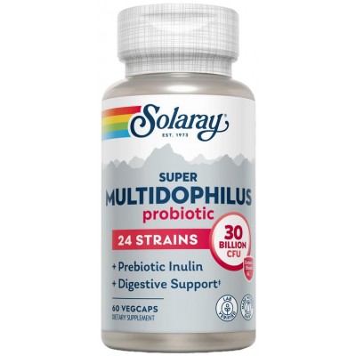 Comprar SOLARAY SUPER MULTIDOPHILUS 24 STRAINS 60 CAPSULAS VEGETALES al mejor precio en NuestraFarma, tu farmacia online