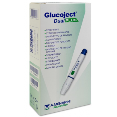Comprar DISPOSITIVO DE PUNCION GLUCOJECT DUAL EXTRA 1 UNIDAD al mejor precio en NuestraFarma, tu farmacia online