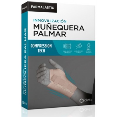 Comprar FARMALASTIC COMPRESSION TECH MUÑEQUERA PALMAR TALLA GRANDE al mejor precio en NuestraFarma, tu farmacia online