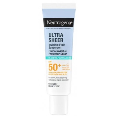 Comprar NEUTROGENA SUN FLUIDO INVISIBLE OIL CONTROL SPF50 50 ML al mejor precio en NuestraFarma, tu farmacia online