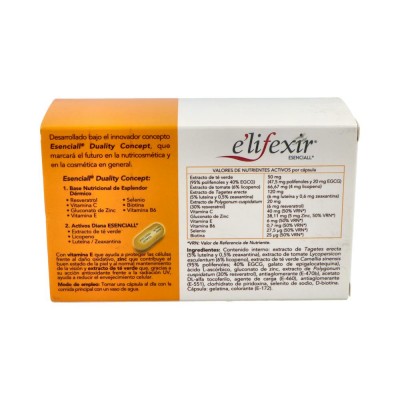 Comprar ELIFEXIR ESENCIALL PIEL CANELA 2 ENVASES 40 CAPSULAS al mejor precio en NuestraFarma, tu farmacia online