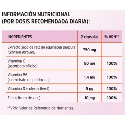 Comprar MABONATUR ECHINACEA C+D 30 CAPSULAS al mejor precio en NuestraFarma, tu farmacia online