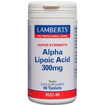 Comprar LAMBERTS ACIDO ALFA LIPOICO 300 MG 90 TABLETAS 8522 al mejor precio en NuestraFarma, tu farmacia online