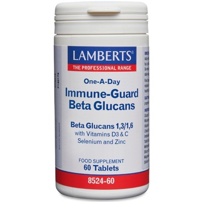 Comprar LAMBERT IMMUNE-GUARD BETA GLUCANOS 60 TABLETAS 8524 al mejor precio en NuestraFarma, tu farmacia online