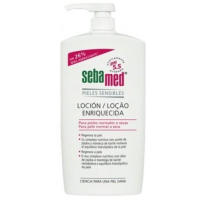 Comprar SEBAMED LOCION ENRIQUECIDA HIDRATANTE 750 ML al mejor precio en NuestraFarma, tu farmacia online