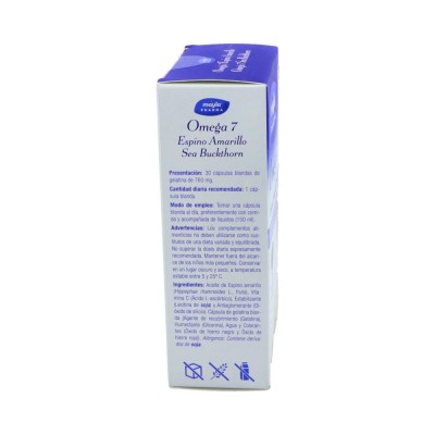Comprar MAYLA OMEGA 7 ESPINO AMARILLO 30 CAPSULAS al mejor precio en NuestraFarma, tu farmacia online